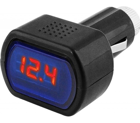 Voltmetr LCD Měřič napětí autobaterie 12-24V