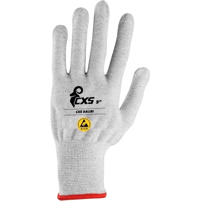 CANIS SAFETY a. s Cxs kaliri / Антистатични esd ръкавици с pvc мишени - сиви 9 (367018200009)