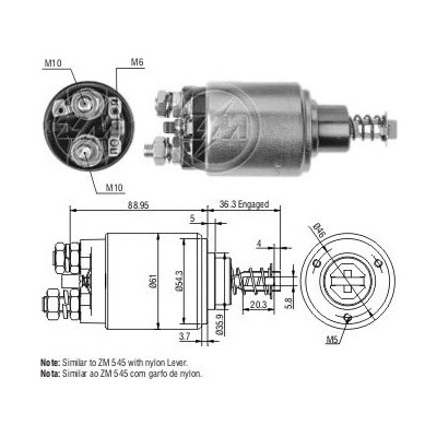 Spínač startéru 0001368074 Bosch 0331402007