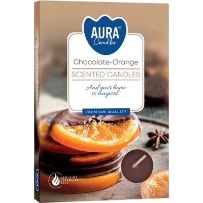 Bispol Aura Chocolate - Orange 6 ks