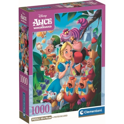 Clementoni Пъзел Clementoni от 1000 части - Алиса в Страната на чудесата (39952)