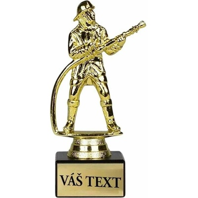 Hasič Športová trofej na podstavci s vlastným textom