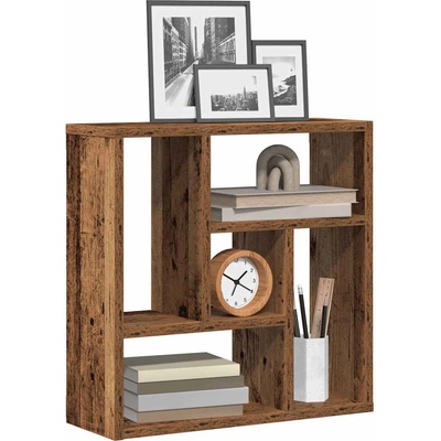 vidaXL стенна етажерка от старо дърво 45x16x45 cm Инженерна дървесина (856071)