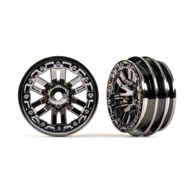 Traxxas диск 1.0" twin-spoke черен хром (2)