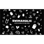 Swimaholic swimming world microfibre towel черен