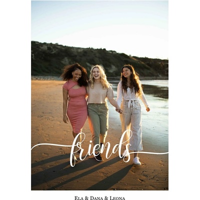 Plakát Vlastní fotografie s textem - friends
