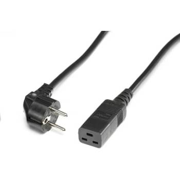Roline 19.08. 1553 : : Захр. кабел Шуко, iec320-c19, 16a-250v, черен, 3.0 м
