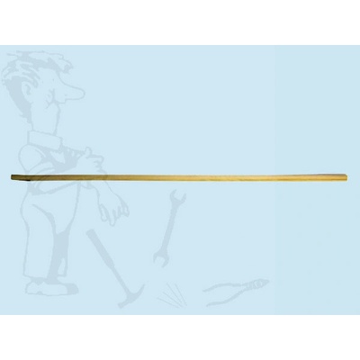 TOPTRADE násada na železné hrábě 28 mm, 200 cm
