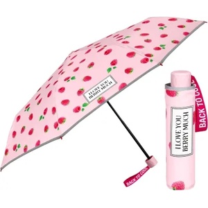  Детски сгъваем чадър Perletti CoolKids Raspberries 15612, Розов