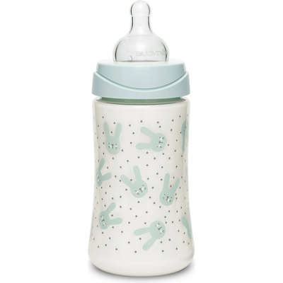 Suavinéx fľaša premium silikon zajac zelená 270ml