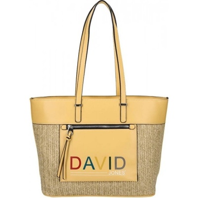 David Jones veľká dámska kabelka cez rameno CM5741 žltá