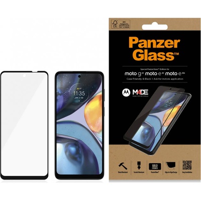 Panzer Стъклен протектор PanzerGlass за Motorola Moto G22 / E32 / E32s - Черен