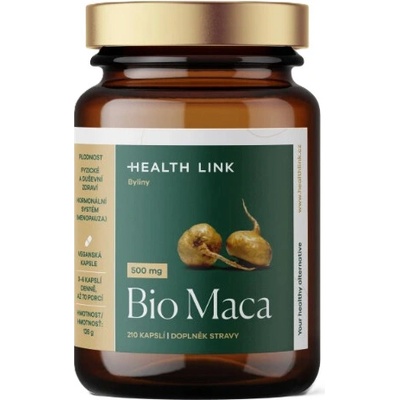 Health Link Maca 500 mg BIO 210 kapsúl