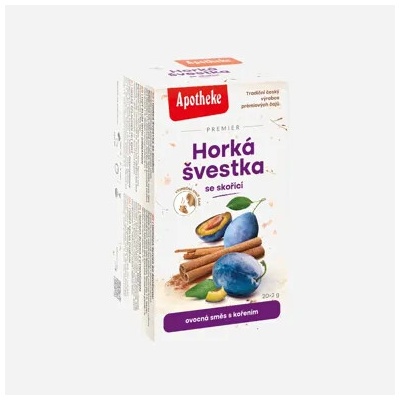 Apotheke PREMIER SELECTION čaj Horúca slivka so škoricou 20 x 2 g