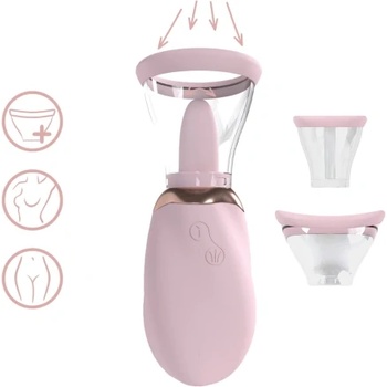 Shots Toys Вакуумна помпа с вибриращо "езиче" Boost