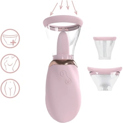 Shots Toys Вакуумна помпа с вибриращо "езиче" Boost