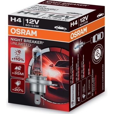 Osram Night Breaker Unlimited H4 P43t 12V 60/55W