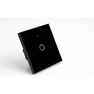 LVT Wifi sklenený dotykový vypínač č.1 čierny IP54 PL5093