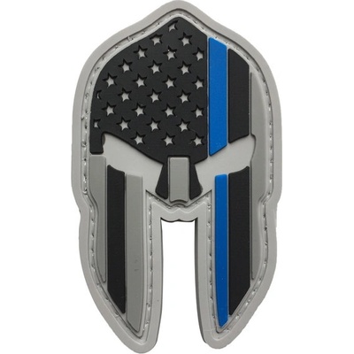 WARAGOD Nášivka 3D US Spartan Helmet blue line 7x4.2cm