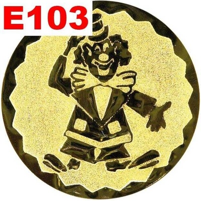 Emblém E103 KLAUN umístění na sportovní pohár nebo medaili 25 mm