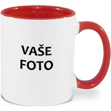 FOTOpošta hrnček s fotkou farebný ČERVENÝ 350 ml