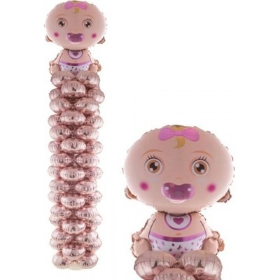 Funny Fashion Foliový balonek stojan holčička 175 cm