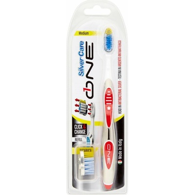 Silver Care One zubná kefka + náhrada medium