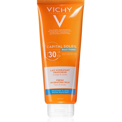 Vichy Capital Soleil Beach Protect защитен хидратиращ лосион за лице и тяло SPF 30 300ml
