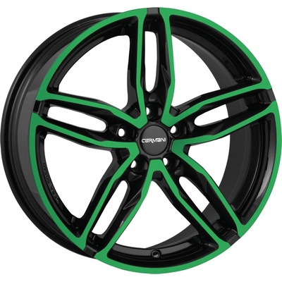 Carmani 13 8,5x19 5x114,3 ET35 neon green polished