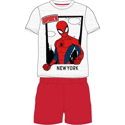 E plus M chlapčenské pyžamo Spiderman Marvel New York - červené