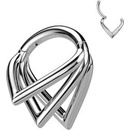 Šperky4U segment kruh helix cartilage tragus piercing titan TIT1226-1208