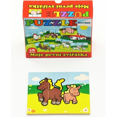 Teddies Puzzle Moje prvé zvieratká