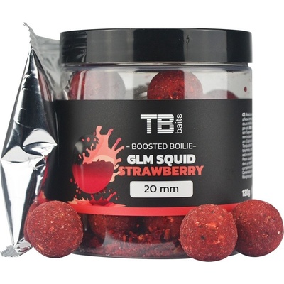 TB BAITS Boosterované BoilieGLM SQUID SRAWBERRY 120 g - 16 mm