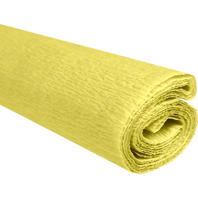 Krepový papier slamovo žltý 0,5x2m C03 28 g/m2