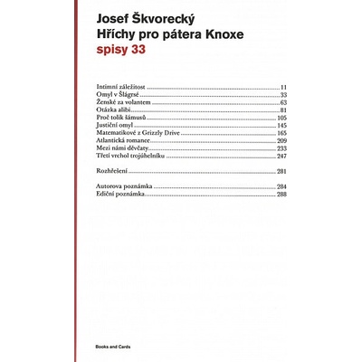 Hříchy pro pátera Knoxe spisy - svazek 33