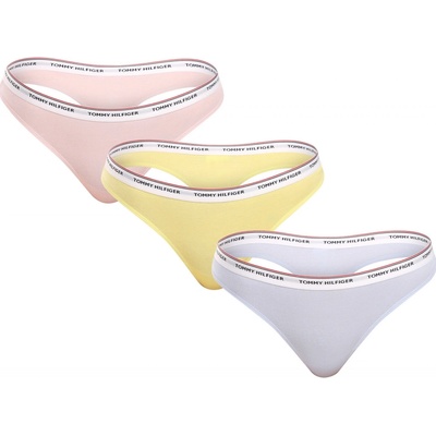 Tommy Hilfiger viacfarebná 3PACK dámske tangá (UW0UW04894 0VQ)