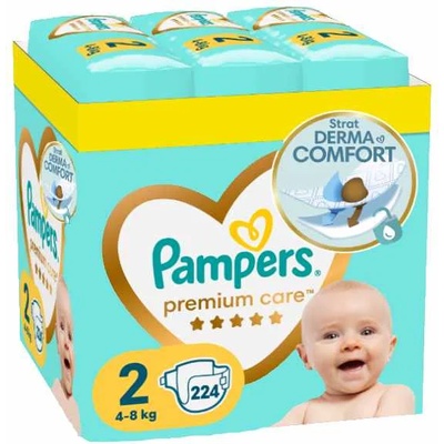 Pampers Бебешки пелени Pampers Premium Care - Размер 2, 224 броя (1100017439)