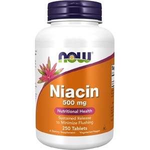NOW NOW Niacin 500mg, 250 Tablets - fitnesdobavki - 39,00 лв