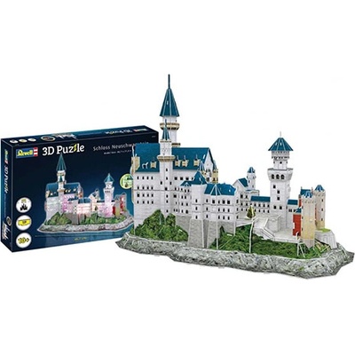 Revell 3D пъзел Revell - Замъкът Нойшванщайн, с LED осветление (R00151)