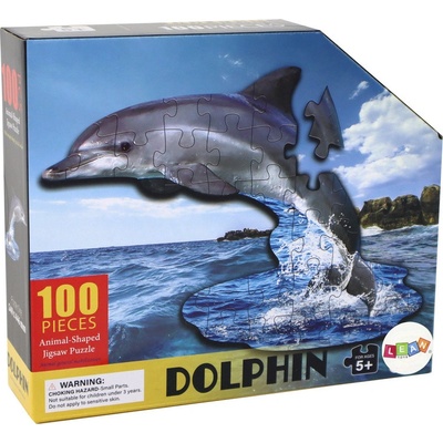 LEAN Toys Mořská zvířata s motivem delfínů 100 dílků