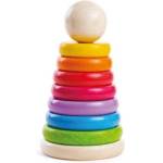 Bigjigs Toys - Дървена кула за нанизване - Дъга (BB098)