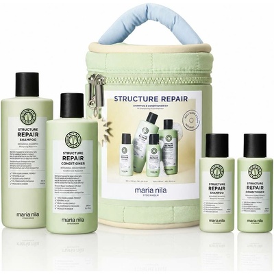 Maria Nila Beauty Bag 2026 Structure Repair Set šampon 350 ml + kondicionér 300 ml + šampon 100 ml + kondicionér 100 ml