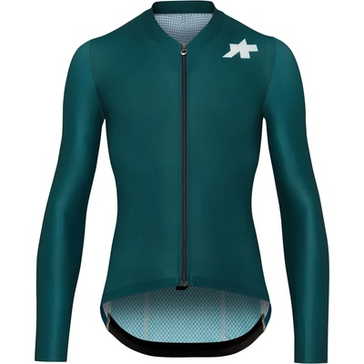 ASSOS Мъжка фланелка с дълъг ръкав за колоездене ASSOS Mille GT L/S Jersey S11 Evo Cycling jersey - Deep Petrol (056-4001-0214)