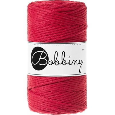Bobbiny Macrame Cord 3 mm 100 m Classic Red Šňůra
