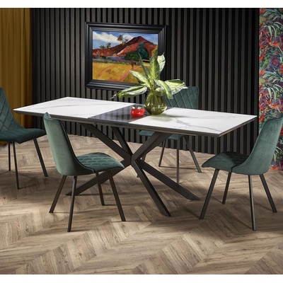 Halmar Трапезна маса BM-Diesel 1, MDF, стъкло, стомана