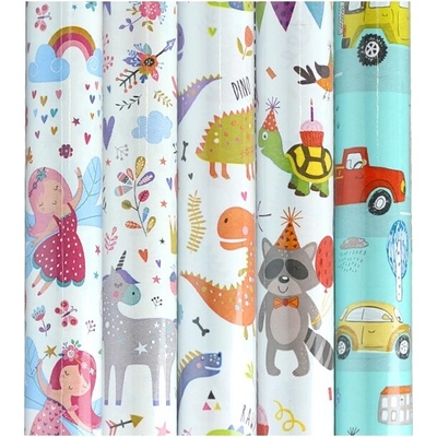 POL-MAK Balící dětský papír - 0,7 m x 2 m - 50 ks - 48447