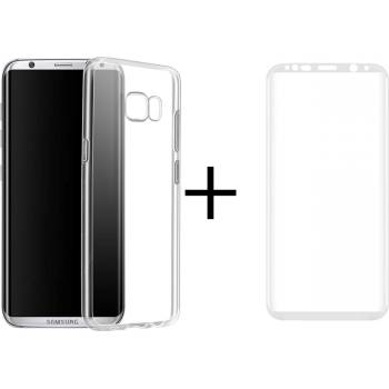 REMAX 3D Glass protector + Case, Remax Crystal, for Samsung Galaxy S8 Plus, White - 52304 (DE-52304)