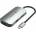 Vention Докинг станция Vention TQAHB, от USB-C към 1x USB-C(PD), 1x USB-A, 1x HDMI, 1x VGA, сива (TQAHB)