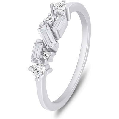 Brilio Silver stříbrný prsten s kubickými zirkony RI071W