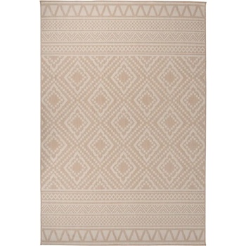 Image 1 of vidaXL Градински плоскотъкан килим, 160x230 см, кафяви шевици (340867)